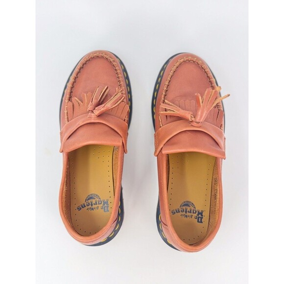 Dr. Martens Adrian Carrara Mens Shoes Brown Tasseled Slip On Penny Loafer US 7 M - Picture 5 of 9